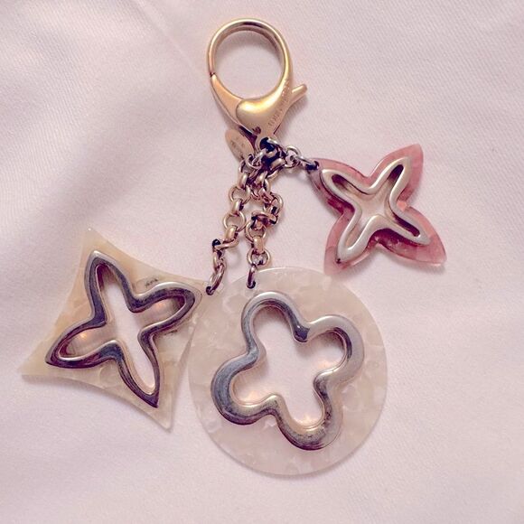 Louis Vuitton Bijou De Sac Insolence Bag Charm Keychain Gold Resin Multicolor - Picture 11 of 16